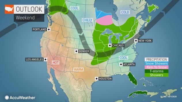 Weekend outlook by AccuWeather